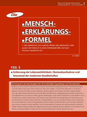 cover image of Die Mensch-Erklärungsformel (Teil 5)